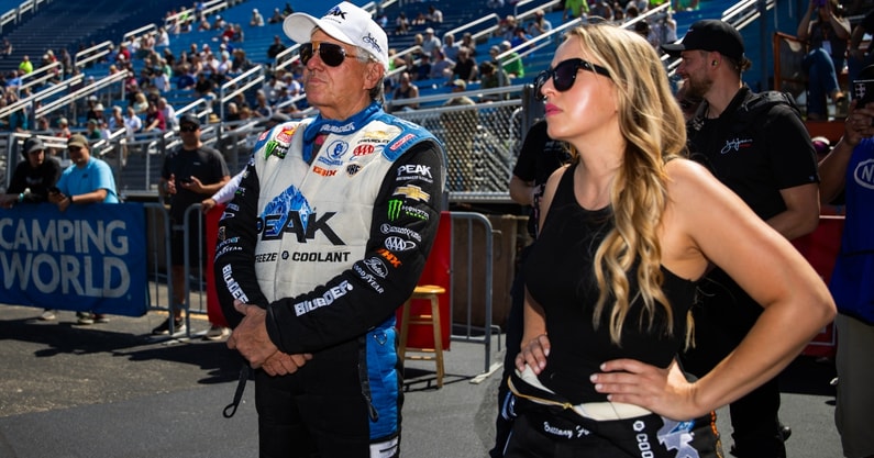 People don’t support you father, because John Force is full of Brits, Brittany Force tells her father John force…