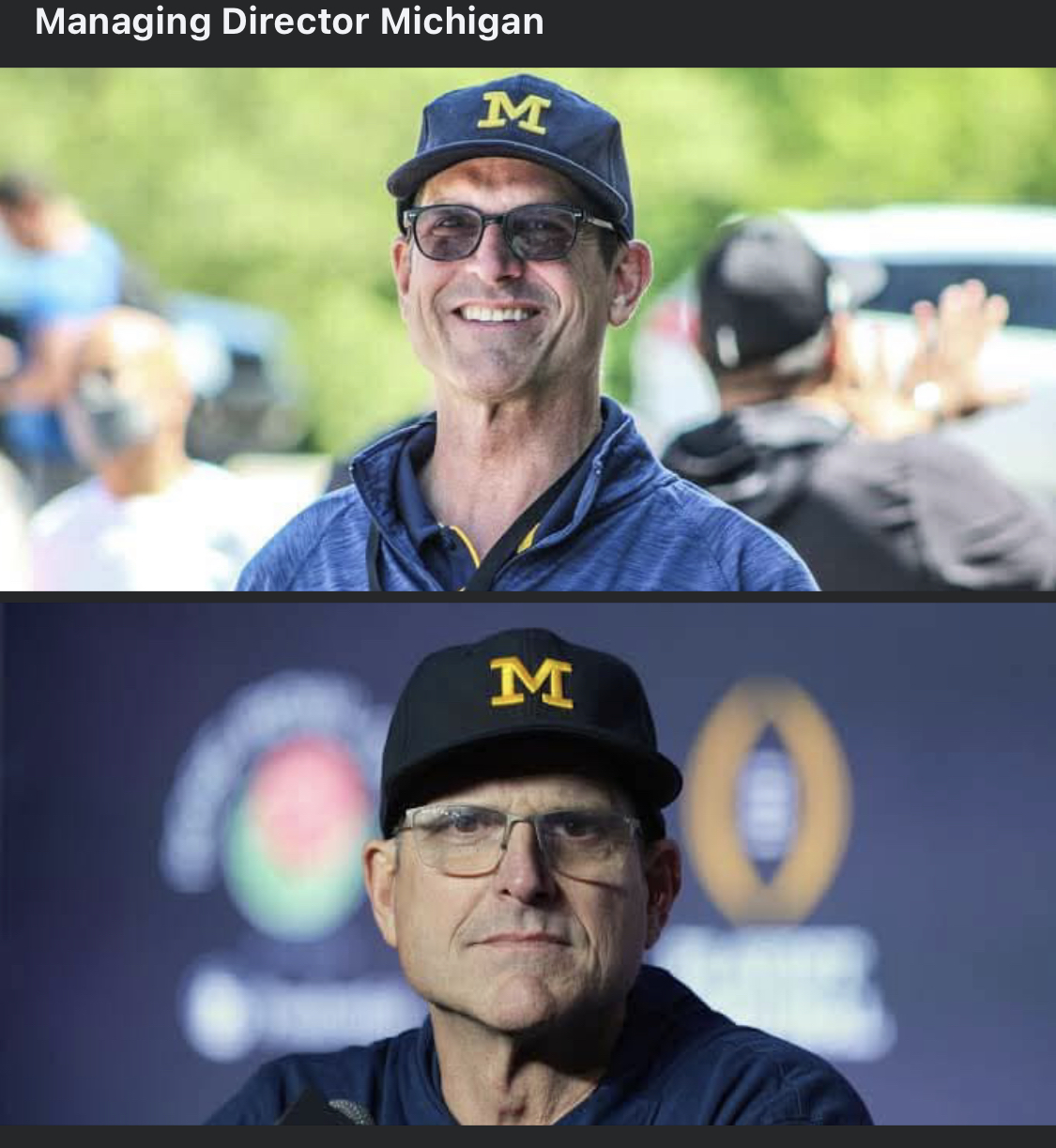 BREAKING NEWS: Michigan Football Appoints Former Head Coach Jim Harbaugh as New Managing Director — Congratulations!