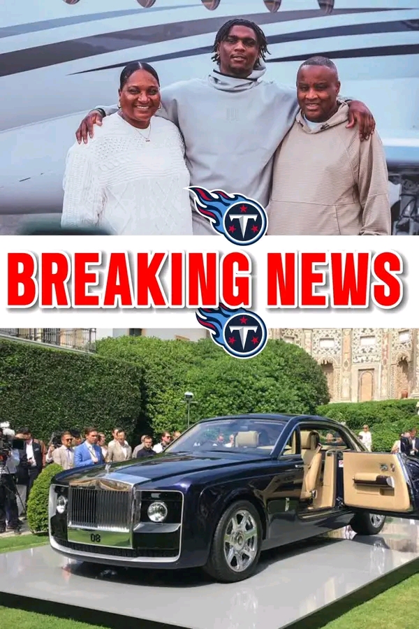 Breaking news now: Titans’ star quarterback Cam Ward gifted his parents with a brand-new 2024 Rolls-Royce Spectre…
