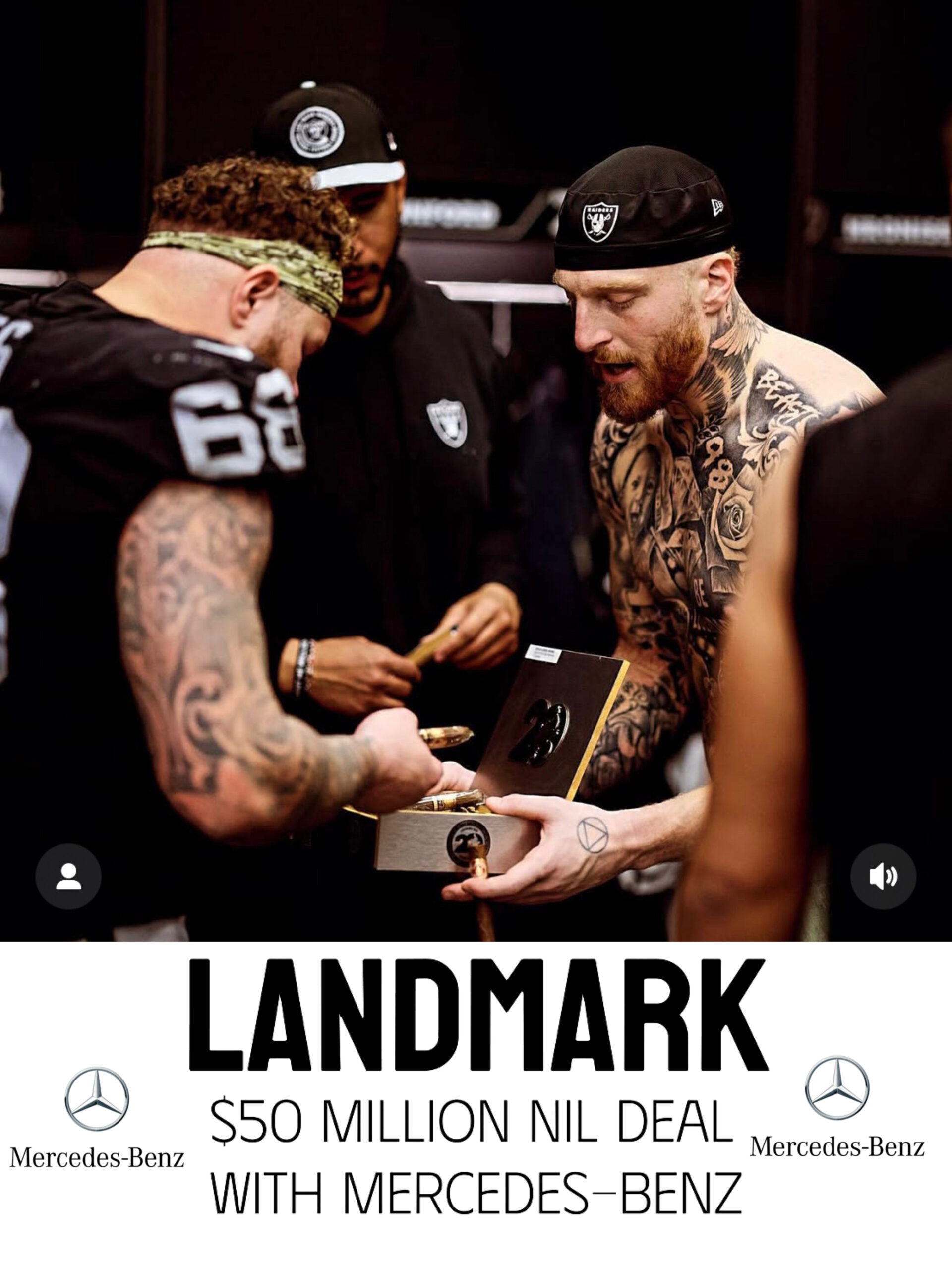 REPORT: Las Vegas Raiders Star Maxx Crosby Agrees to Landmark $50 Million NIL Deal with Mercedes-Benz to Become Global Brand Ambassador; Crosby Makes Powerful Announcement….