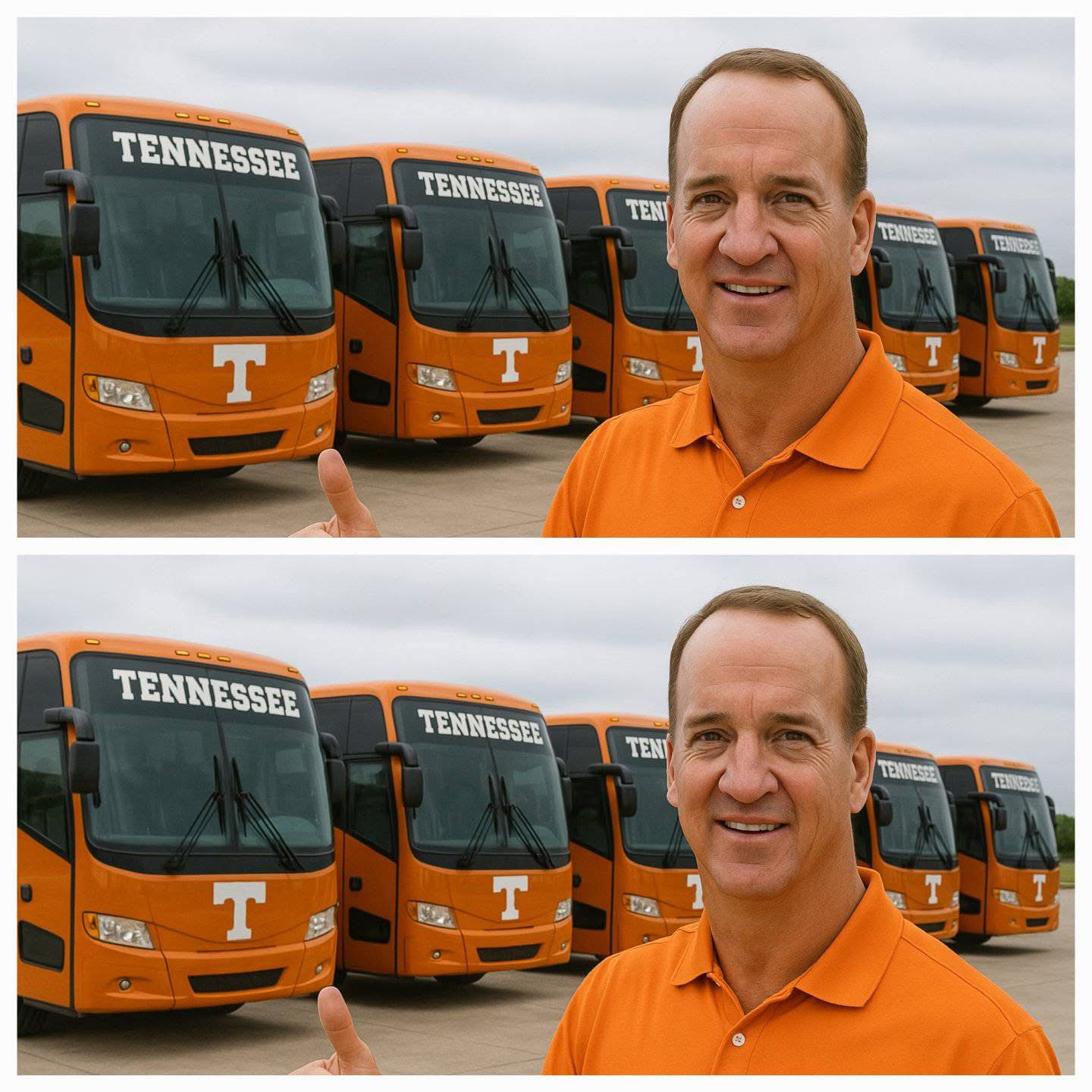 Detailed News Report: Peyton Manning Shocks Tennessee Volunteers: Gifts Five Luxury Buses to Support 2025 Season….