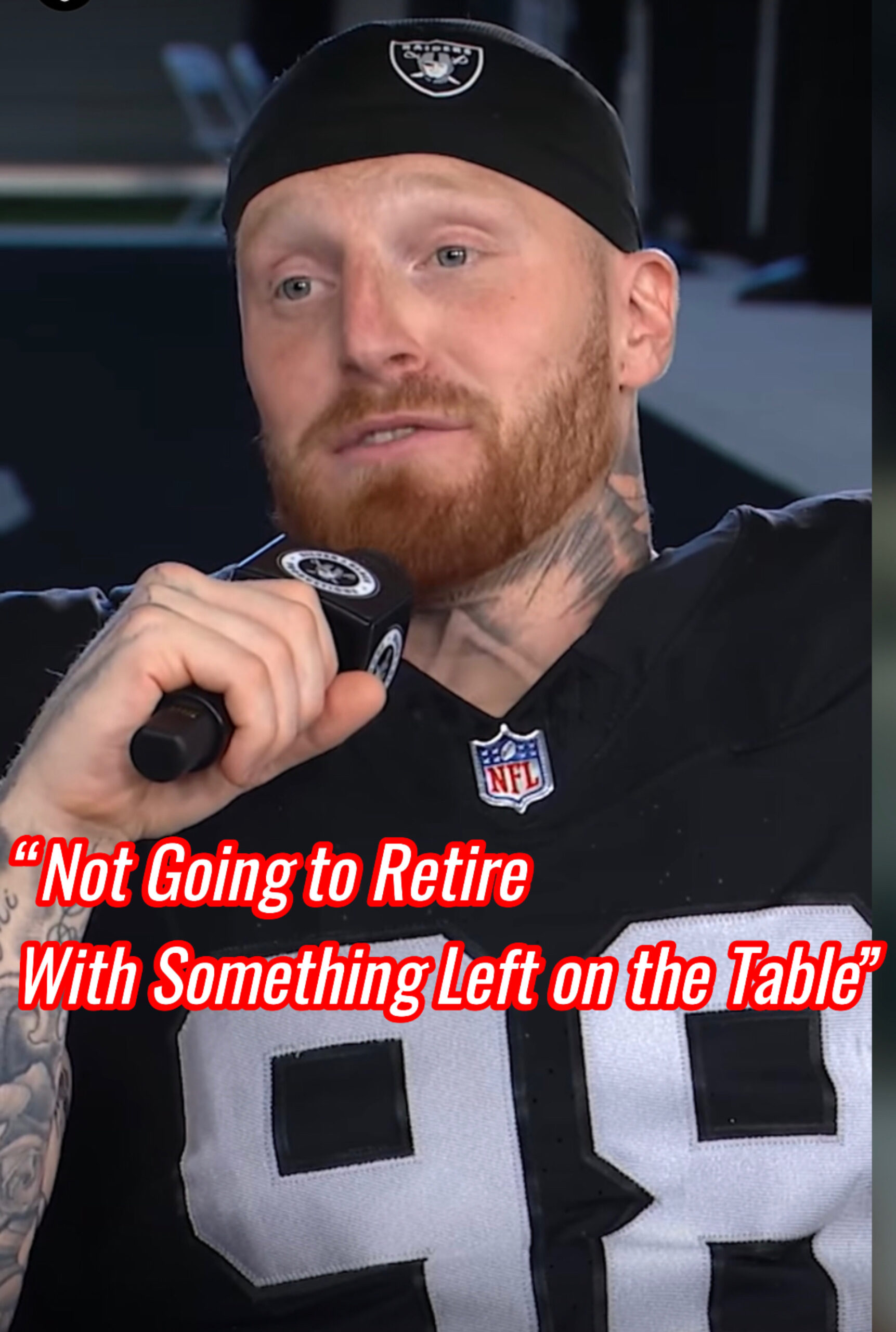 BREAKING:  Raiders’ Maxx Crosby Says He Wants to Play Until 40: “Not Going to Retire With Something Left on the Table”