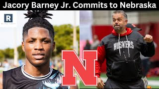 Breaking News: Jacory Barney Jr. Commits to Nebraska Cornhuskers vows to play only for the Cornhusker till his NFL debut…